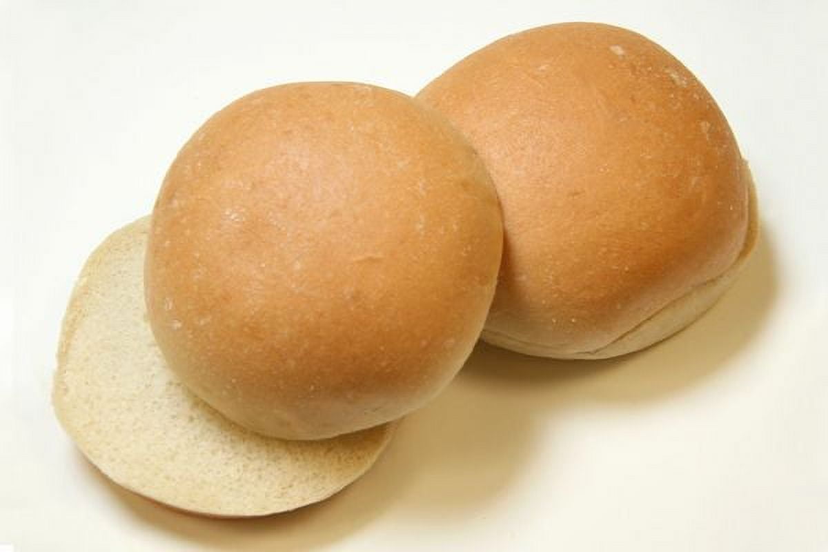 Rotellas White Hamburger Bun, 4.5 inch - 48 per case.