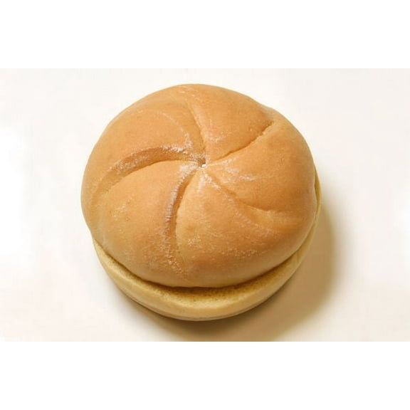 Rotellas Yellow Egg Kaiser Hamburger Bun, 4 inch - 48 per case.
