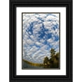 thumbnail image 1 of Rotenberg, Nancy 13x18 Black Ornate Wood Framed with Double Matting Museum Art Print Titled - Michigan Clouds at Petes Lake in autumn, 1 of 4
