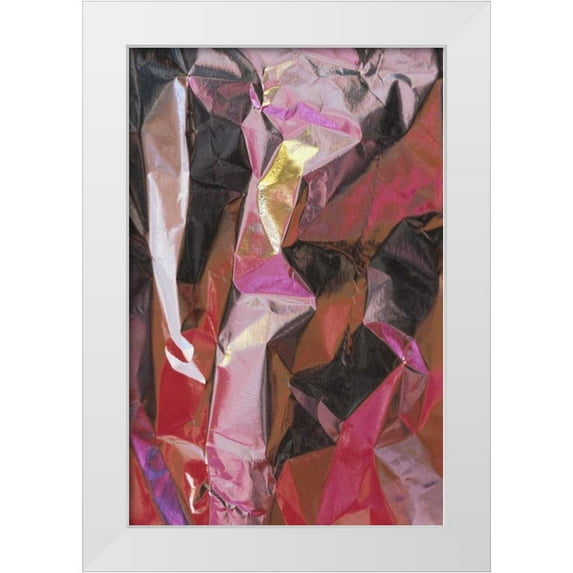 Rotenberg, Nancy 13x18 White Modern Wood Framed Museum Art Print Titled - Close-up of aluminum foil abstract