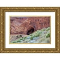 thumbnail image 1 of Rotenberg, Nancy 14x11 Gold Ornate Wood Framed with Double Matting Museum Art Print Titled - Utah, Monument Valley Cave in Red Rock Canyon, 1 of 4