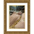 thumbnail image 1 of Rotenberg, Nancy 17x24 Gold Ornate Wood Framed with Double Matting Museum Art Print Titled - UT, Zion NP Canyon walls with fallen leaves, 1 of 4