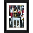 thumbnail image 1 of Rotenberg, Nancy 23x32 Black Ornate Wood Framed with Double Matting Museum Art Print Titled - ME, Mount Desert Hanging buoys and window, 1 of 4