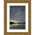 thumbnail image 1 of Rotenberg, Nancy 23x32 Gold Ornate Wood Framed with Double Matting Museum Art Print Titled - Michigan Sunrise at Petes Lake in autumn, 1 of 4