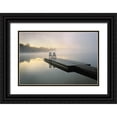 thumbnail image 1 of Rotenberg, Nancy 24x17 Black Ornate Wood Framed with Double Matting Museum Art Print Titled - Canada, Ontario, Algonquin PP, Chairs on dock, 1 of 4