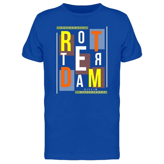 Roterdam Typography Graphic Tee Men's -Image by Shutterstock
