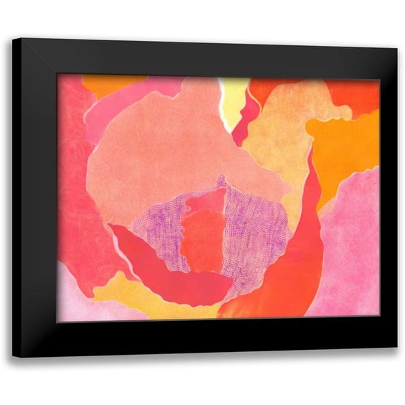 Roth, Carolyn 14x12 Black Modern Framed Museum Art Print Titled - Cabbage Rose IV