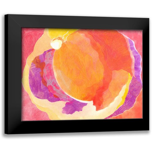 Roth, Carolyn 14x12 Black Modern Framed Museum Art Print Titled - Cabbage Rose V