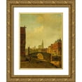 thumbnail image 1 of Roth, George Andries 12x14 Gold Ornate Wood Framed with Double Matting Museum Art Print Titled - Imaginary View of Arnhem, 1 of 4