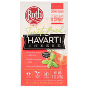 Roth Gluten Free Block Tomato Basil Havarti Cheese, 6 oz Fresh Plastic Wrapped