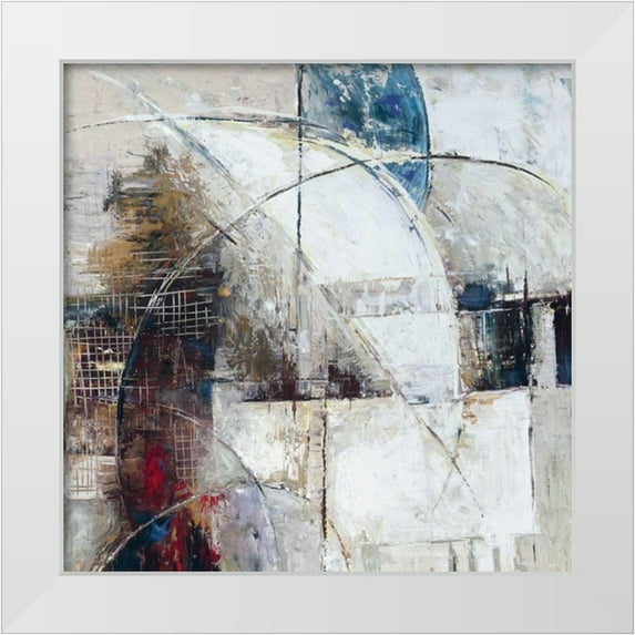 Roth, Jack 15x15 White Modern Wood Framed Museum Art Print Titled - Parallel Dimensions I