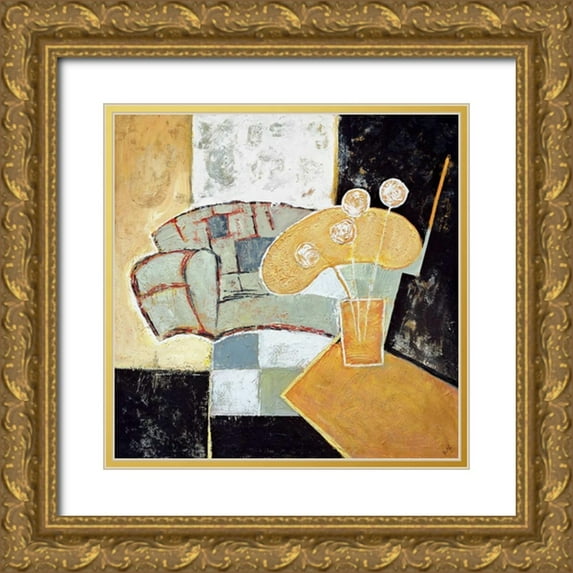 Roth, Jack 20x20 Gold Ornate Wood Framed with Double Matting Museum Art Print Titled - Metropolitan View
