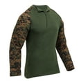 thumbnail image 1 of Rothco 1/4 Zip Airsoft Combat Shirt - Men's, Woodland Digital Camo, 2XL, 1 of 3