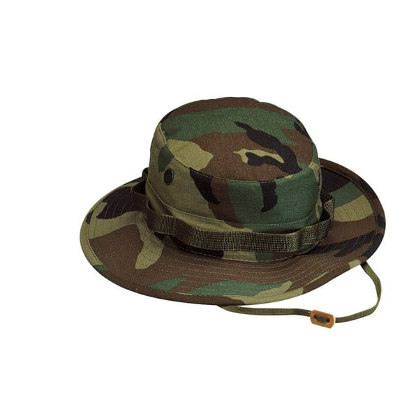 Rothco 100% Cotton Rip-Stop Boonie Hat - Woodland Camo, 7