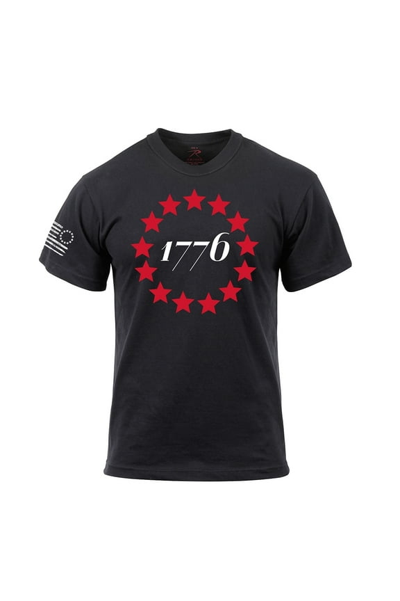1776 T-Shirt - Mens, Black, Medium