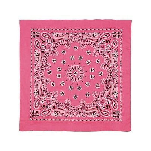 Rothco 2784 22 x 22 in. Trainmen Paisley Bandana, Pink