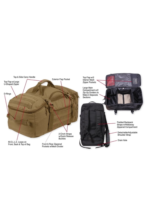 3-In-1 Convertible Mission Bag