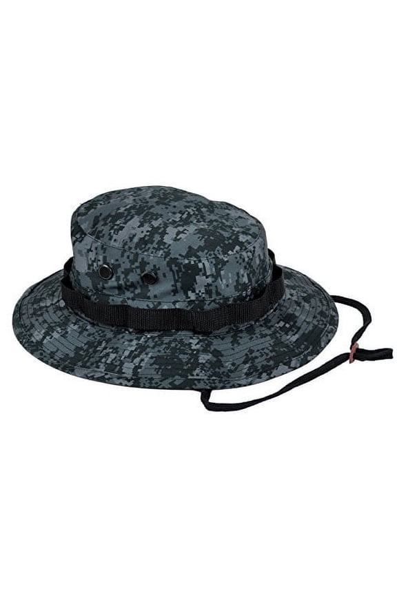 15097 Digital Camo Boonie Hat, Midnight Digital Camo - Size 7