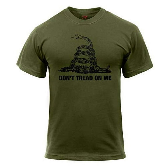 Rothco Don't Tread On Me Vintage T-Shirt - Olive Drab, Medium