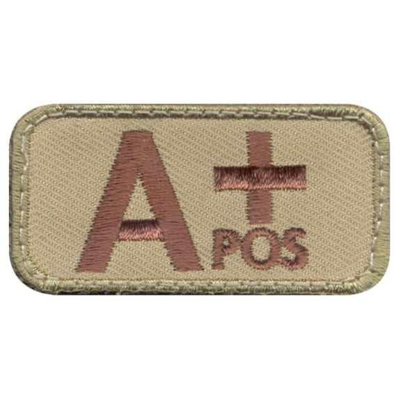Rothco A Positive Blood Type Morale Patch with Hook Back, 2" x 1"