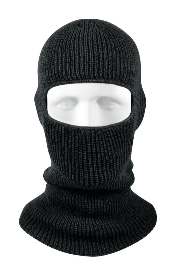 Acrylic One-Hole Face Mask, Black
