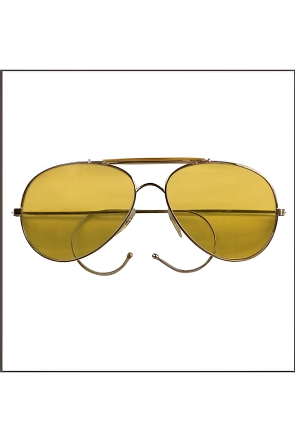 119 Aviator Air Force Style Sunglasses, Yellow