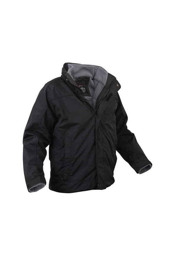 All Weather 3 in 1 Jacket, Black, Small