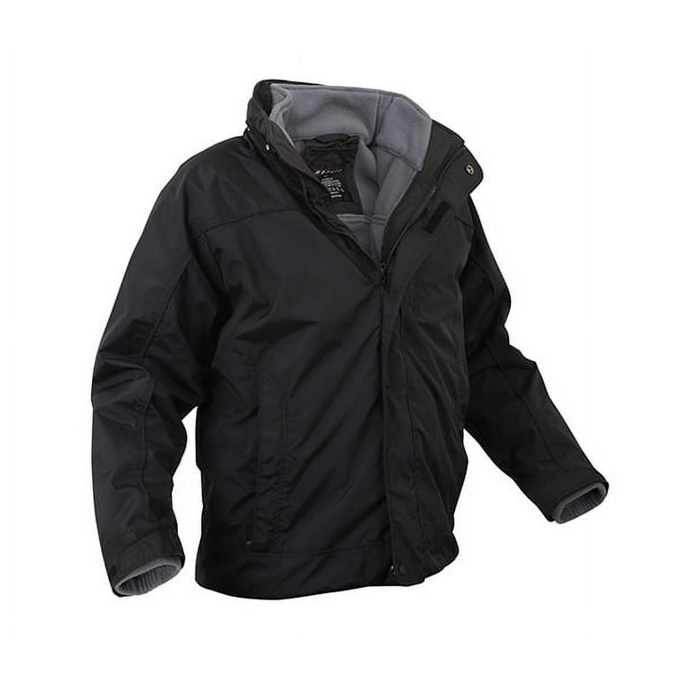 Rothco All Weather 3 in 1 Jacket, Black, XX-Large - Walmart.com
