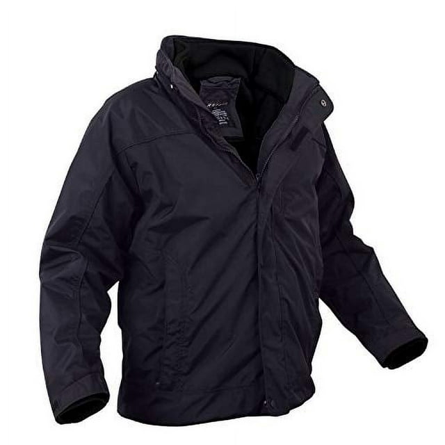 Rothco All Weather 3-in-1 Jacket, Midnight Navy Blue, 2XL