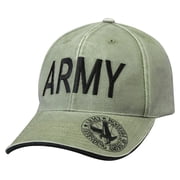 Rothco 11453 Vintage Deluxe Army Low Profile Insignia Cap, Olive Drab