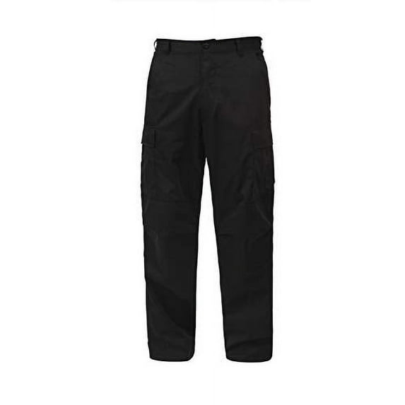 Rothco BDU Cargo Pants,Black,XL - Long