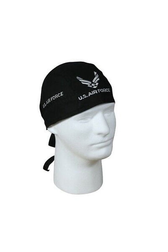 Black Air Force Headwrap - 5174