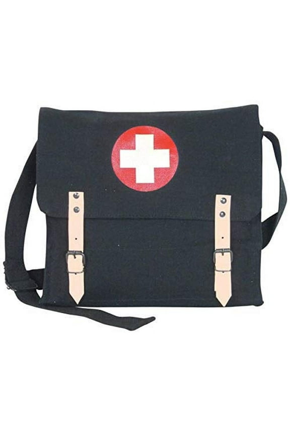 Rothco 9338 Canvas Nato Medic Bag, Black