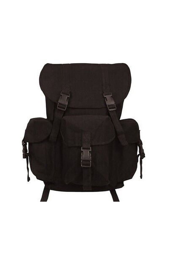 Black Canvas Outfitter Rucksack - 9202