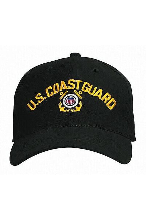10772 U.S. Coast Guard Low Profile Insignia Cap, Black