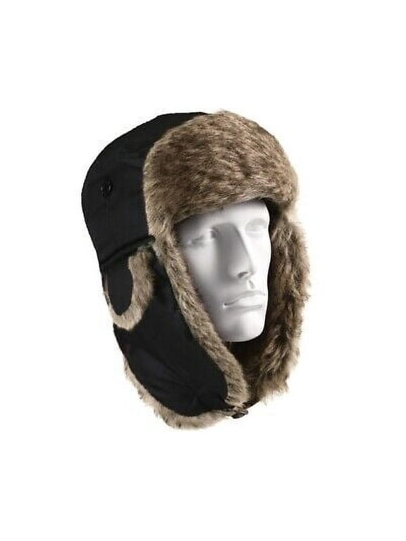 (Price/EA)Rothco 9860 Fur Flyer's Hat-Black-7 1/2