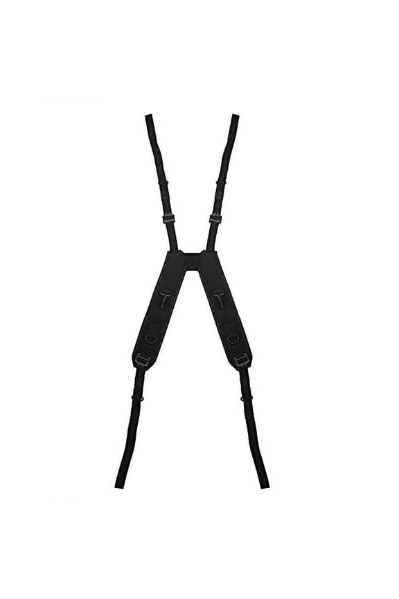 Black H Style Suspenders - 7046