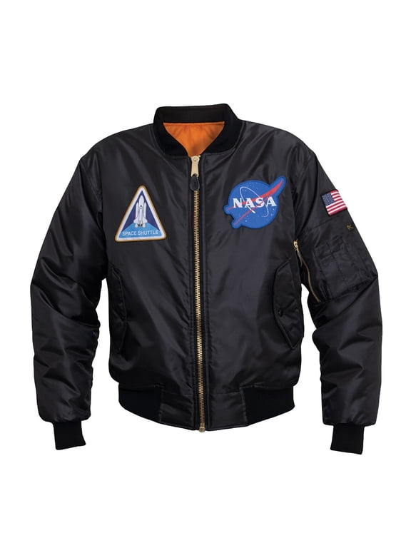 Black Nasa MA-1 Flight Jacket - 7328 - M