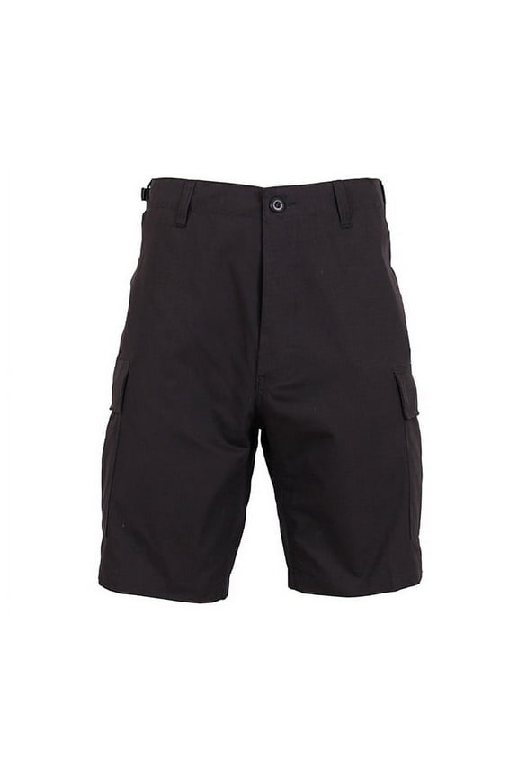 7887 Men Rip-Stop Battle Dress Uniform Shorts, Black - 2XL
