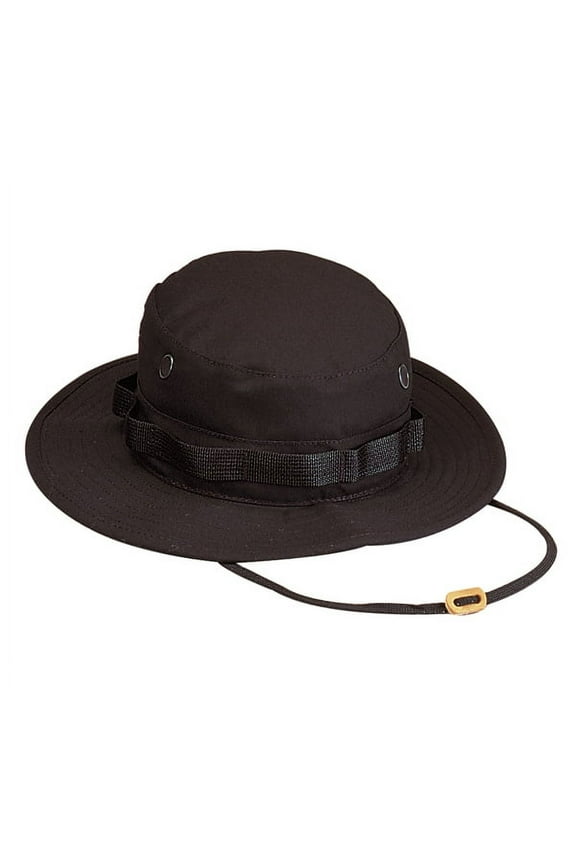 Black Rip Stop Boonie Hat - 5819 - 7.5
