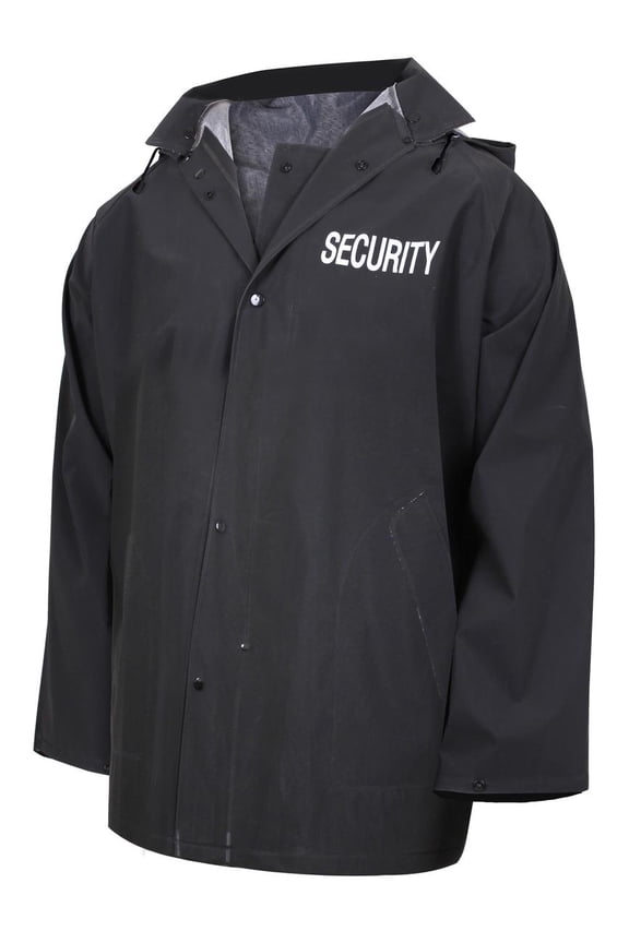 Black Security Rain Jacket - 36651 - Large