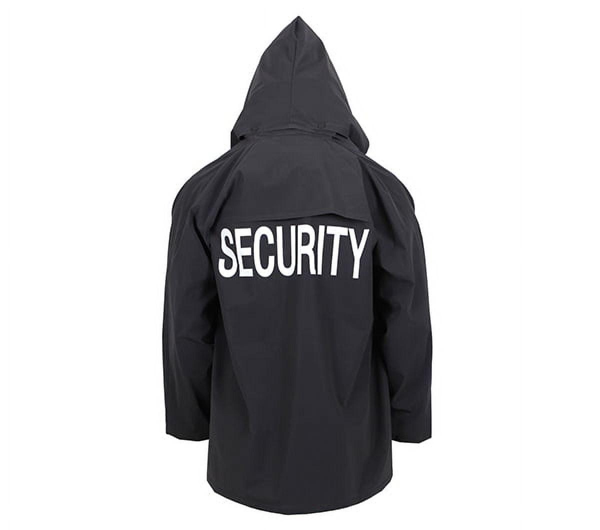 Rothco Black Security Rain Jacket - 36651 - Medium 