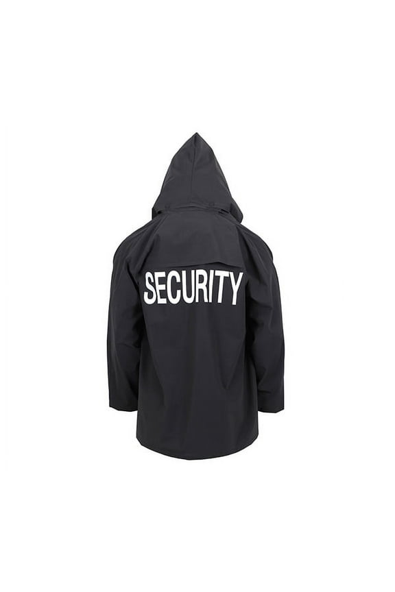 16265 Security Rain Jacket, Black - Medium
