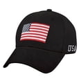 thumbnail image 1 of Rothco Black USA Flag Low Profile Cap 4619, 1 of 2