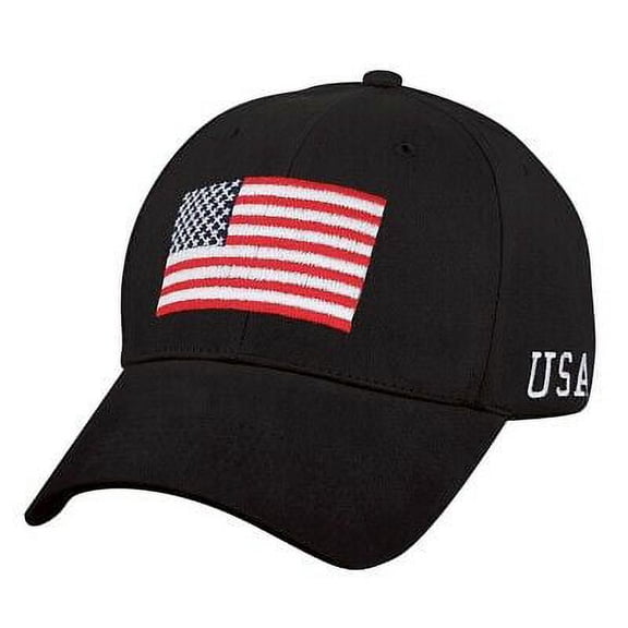 Rothco Black USA Flag Low Profile Cap 4619