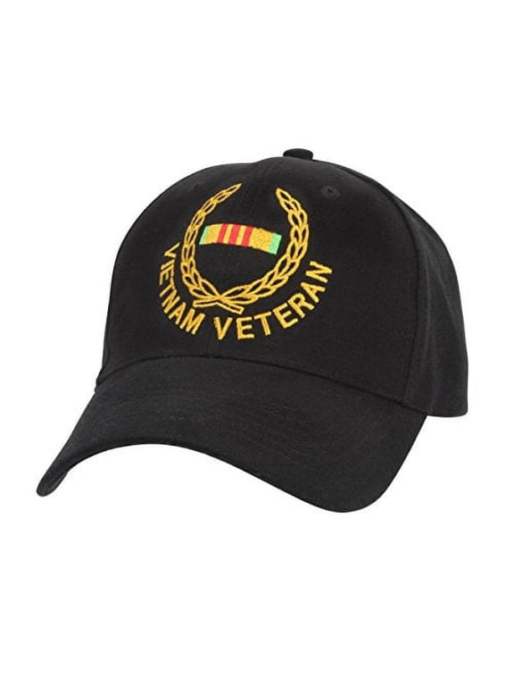 4803 Vietnam Veteran Supreme Low Profile Insignia Cap, Black