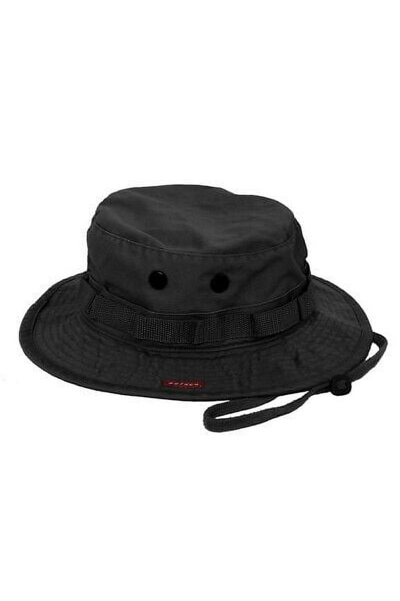 12365 Vintage Boonie Hat, Black - Size 7.5