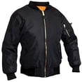 thumbnail image 1 of Rothco Black Womens MA-1 Flight Jacket - 7313 - M, 1 of 2