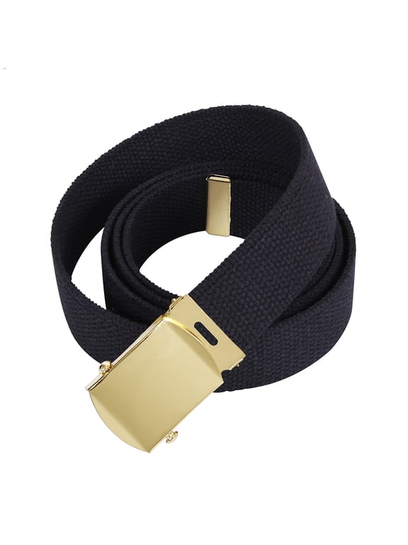 Black and Gold Military Web Belt - 1724