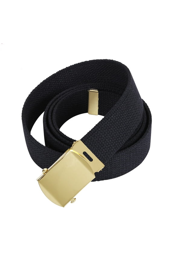 Black and Gold Military Web Belt - 1724